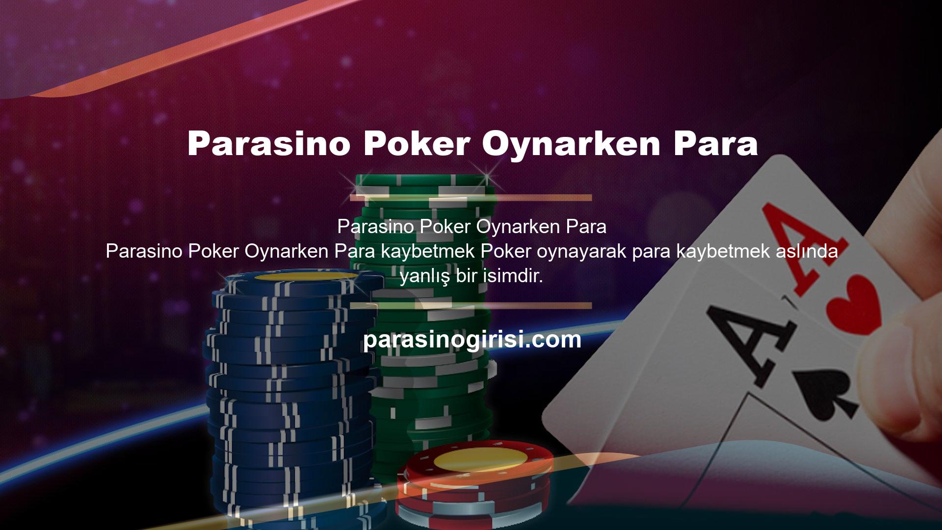 Poker hoş yapısı ile dikkat çeken bir oyun olup para kazanarak dikkat çeken bir oyundur