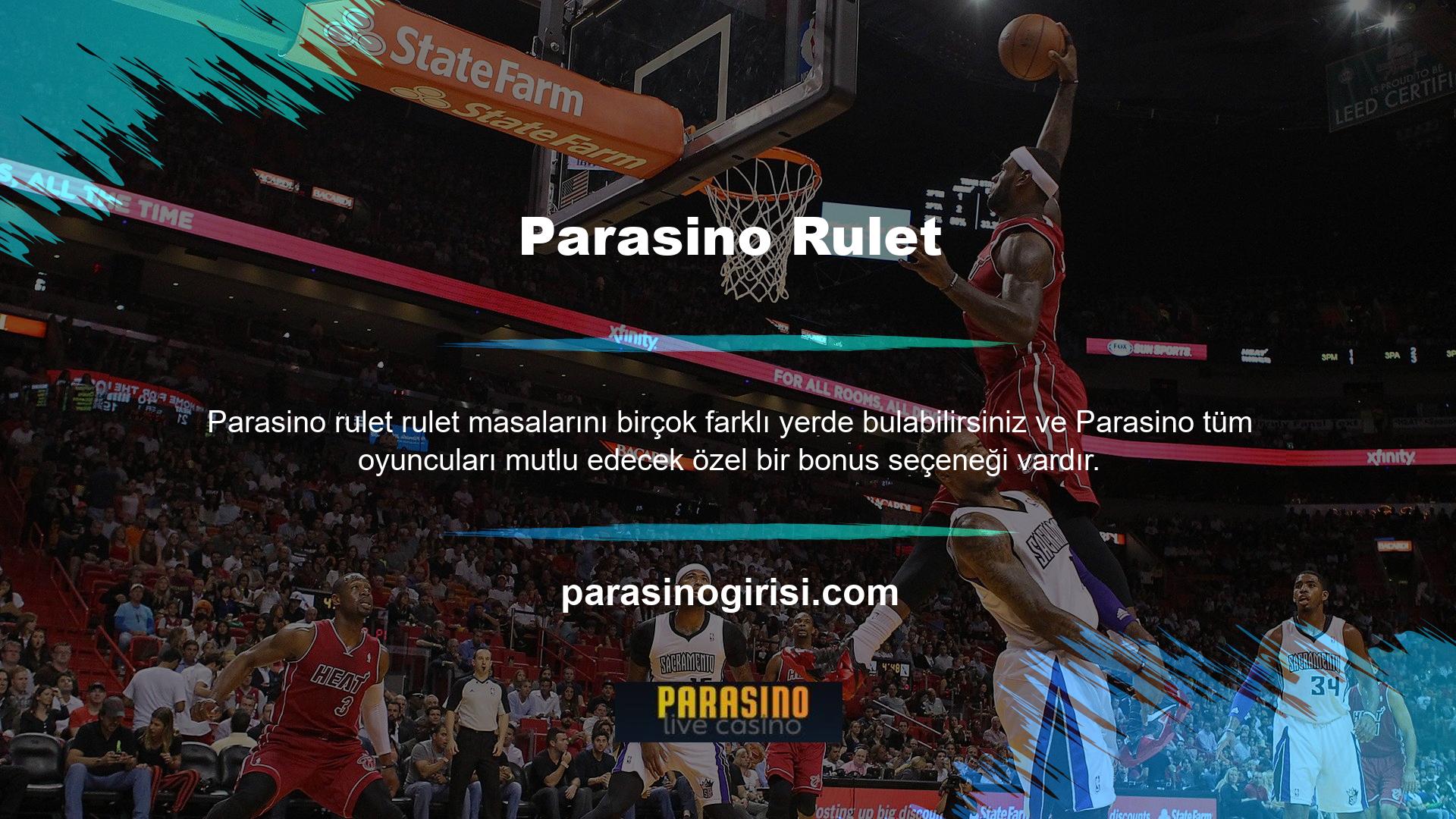 Rulet oynamaya başlamak için, ilk depozitonuzu yapmak için Parasino Giriş Ruleti Casino bonusunu kullanabilirsiniz